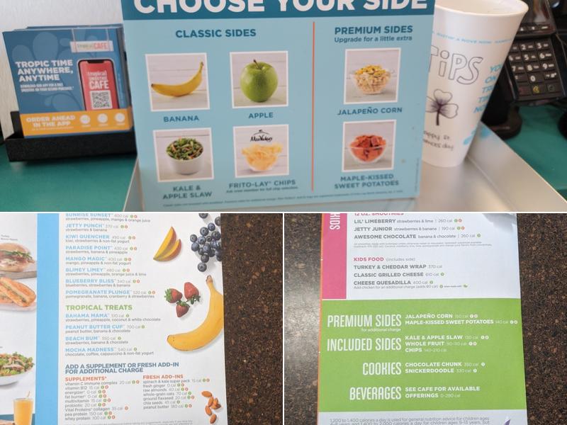 Tropical Smoothie Cafe Menu