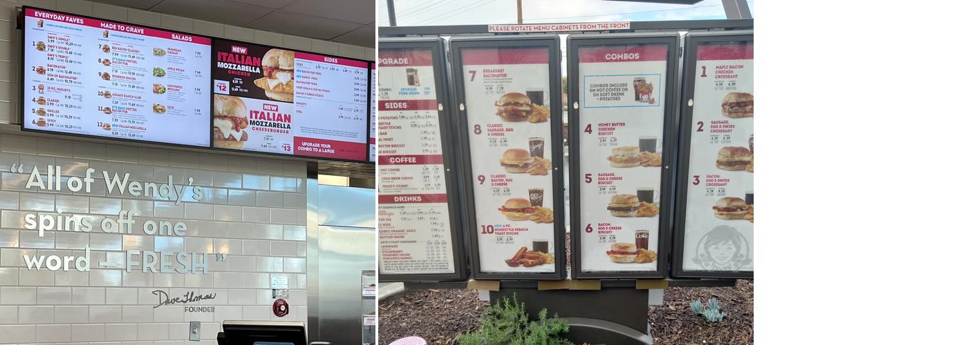 Wendy's Menu