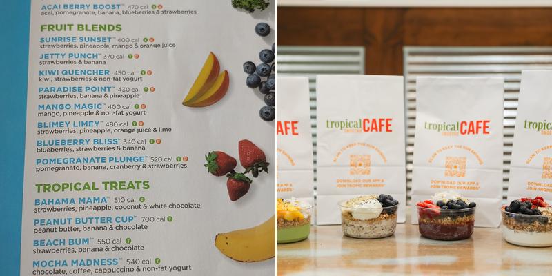Tropical Smoothie Cafe Menu