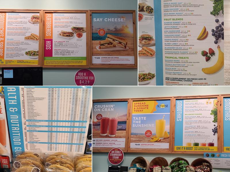 Tropical Smoothie Cafe Menu