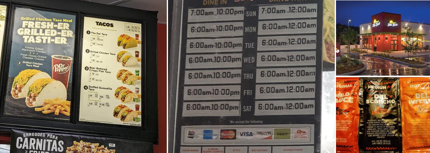 Del Taco Menu