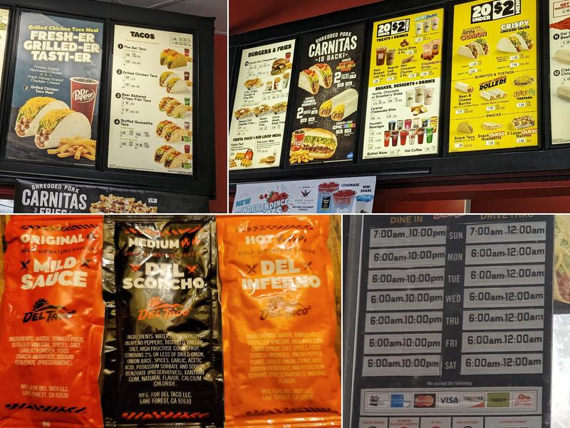 Del Taco Menu