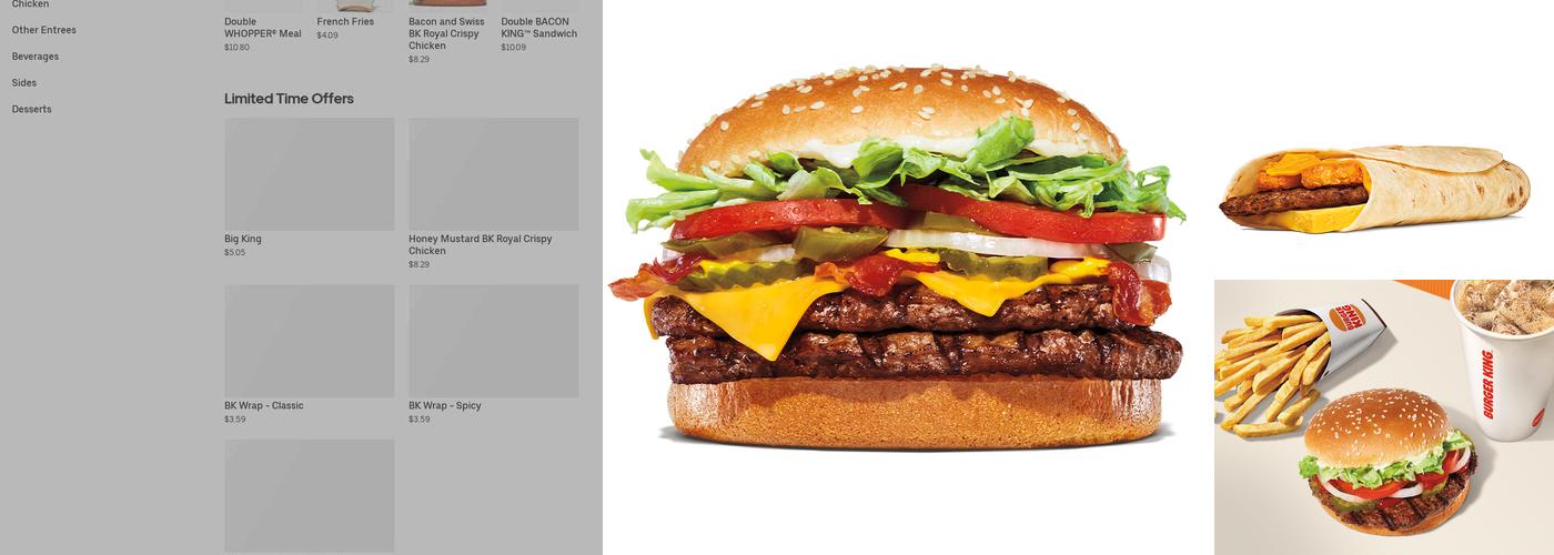 Burger King Menu