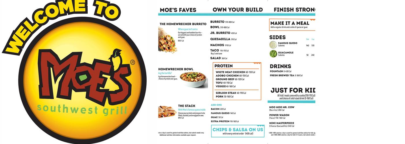 Moe's Southwest Grill Menu