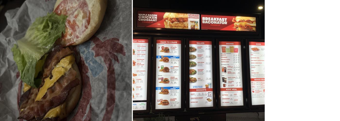 Wendy's Menu