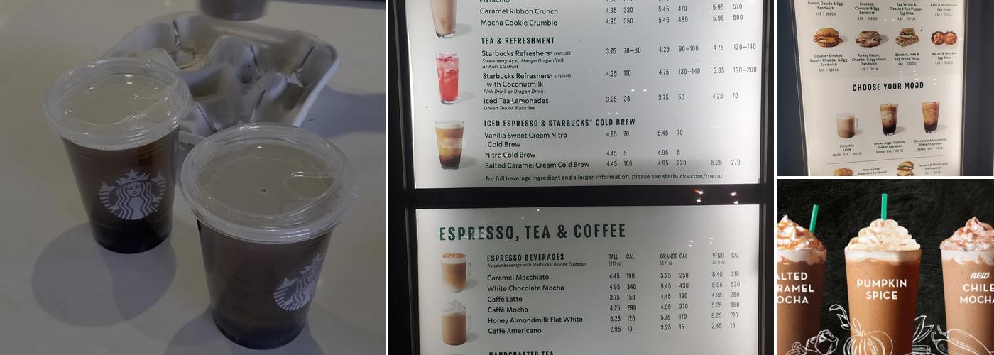 Starbucks Menu