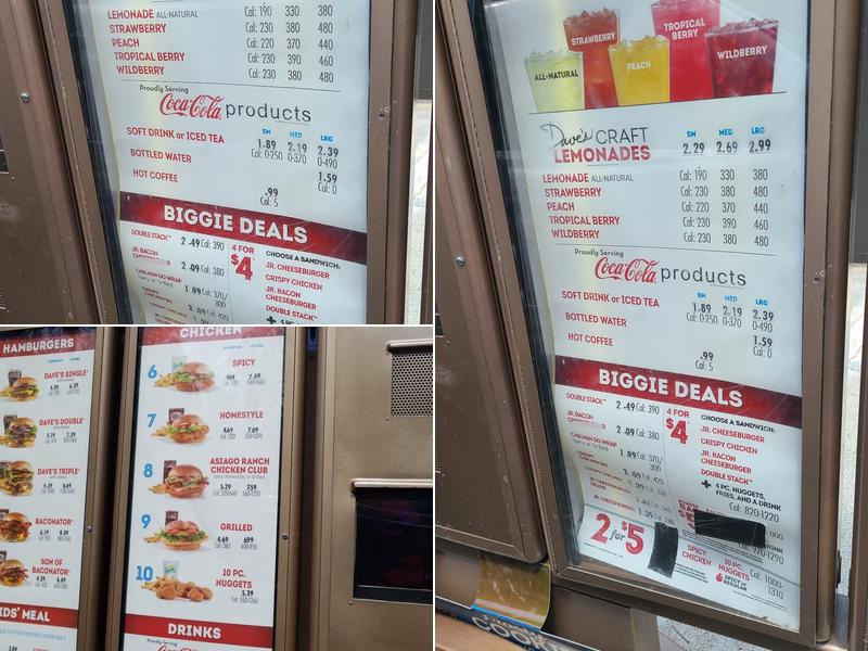 Wendy's Menu