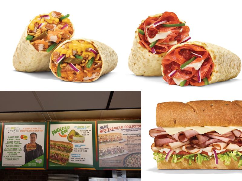 Subway Menu