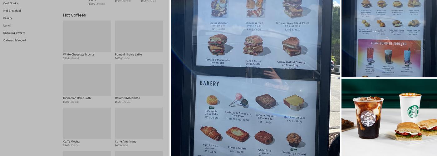 Starbucks Menu