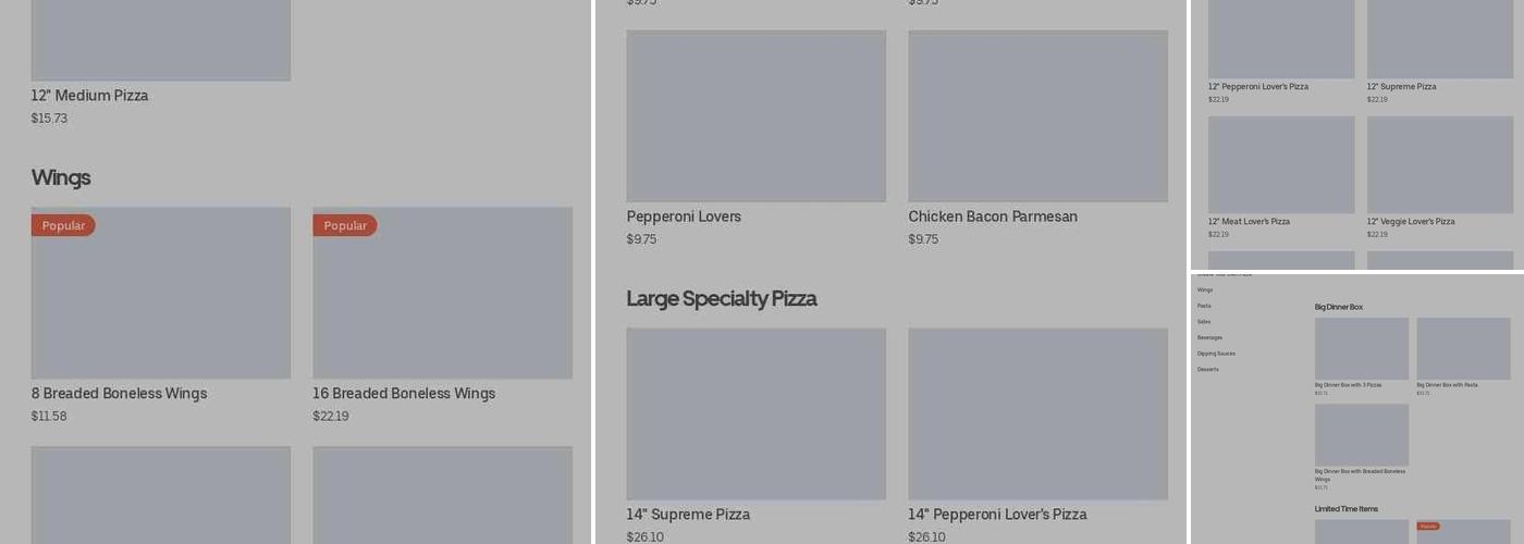 Pizza Hut Menu