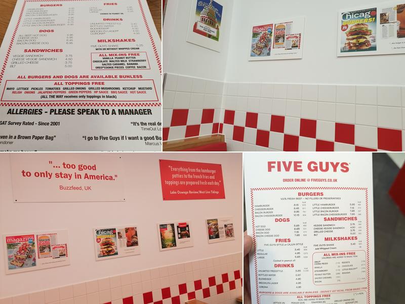 Five Guys Dudley (Merry Hill) Menu