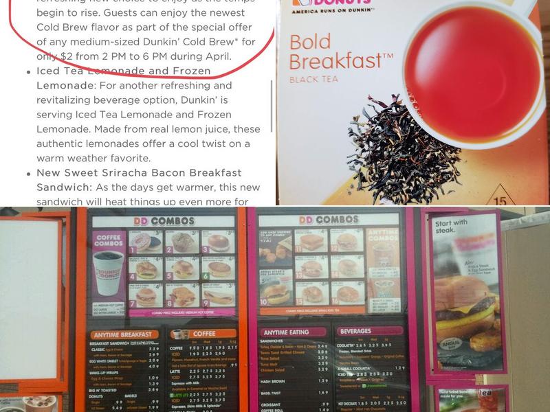Dunkin' Menu