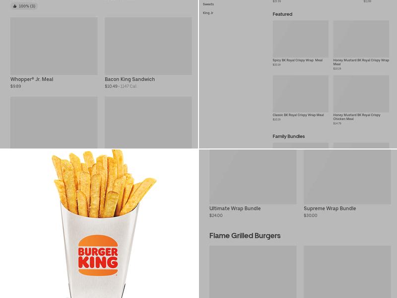 Burger King Menu