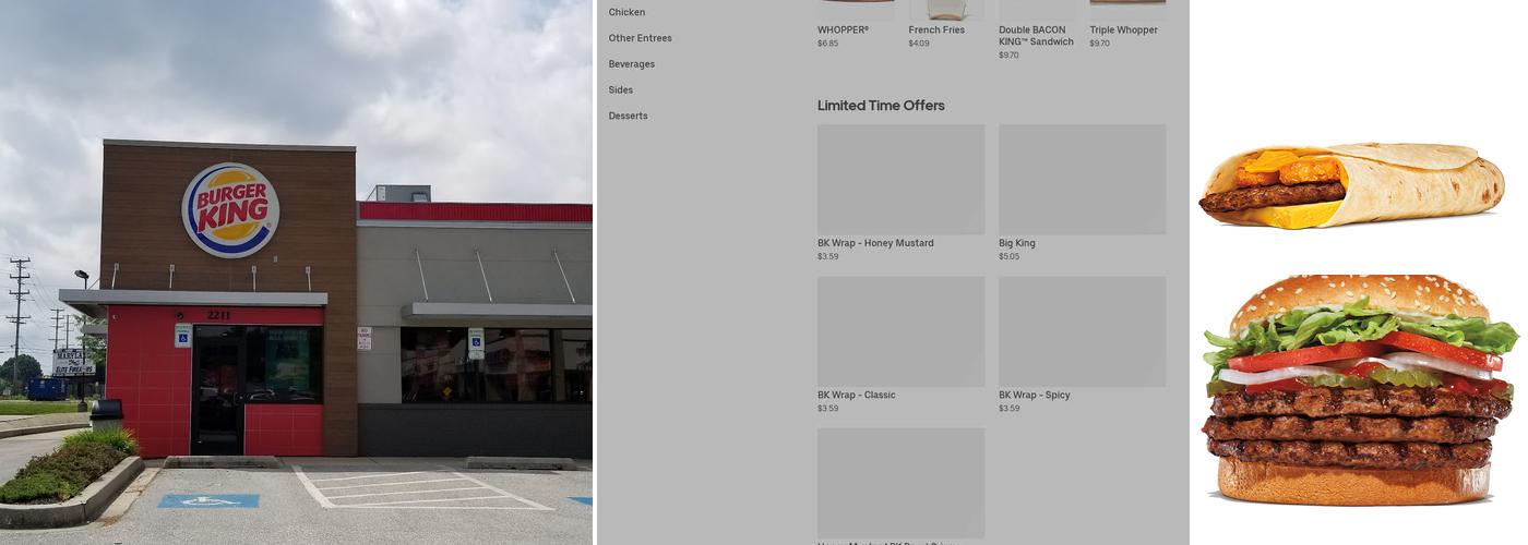 Burger King Menu