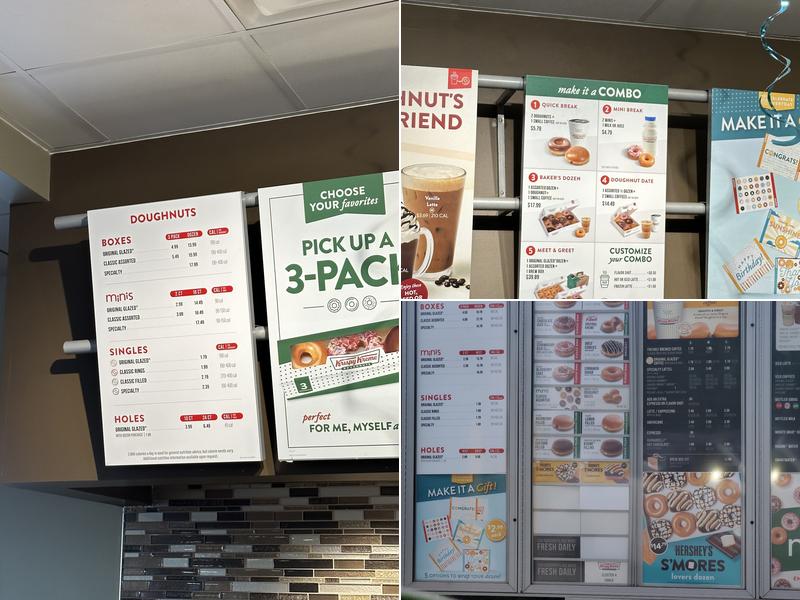 Krispy Kreme Owings Mills Menu