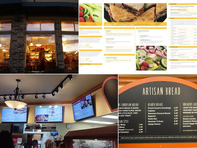 Kneaders Bakery & Cafe Menu