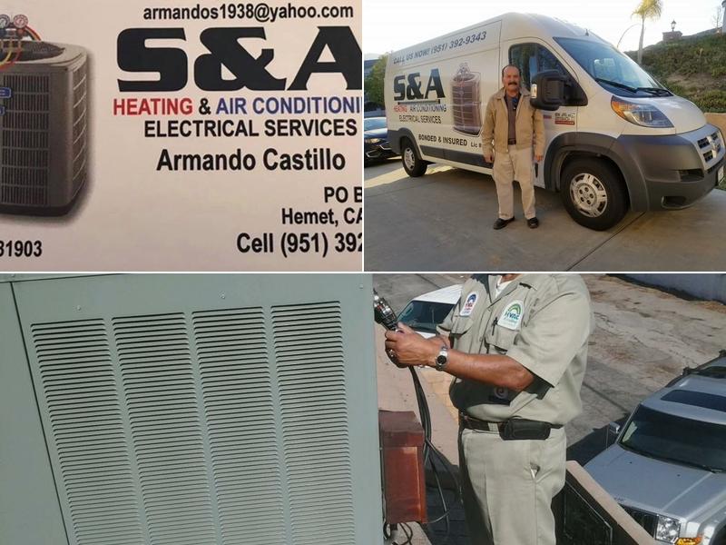 S & A Heating Air conditioning and Electric