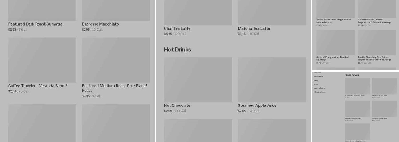 Starbucks Menu