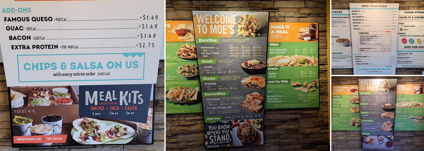 Moe's Southwest Grill Menu