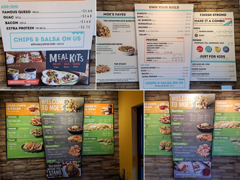 Moe's Southwest Grill Menu