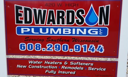 Edwardson Plumbing LLC 420 W High St, Edgerton Wisconsin 53534