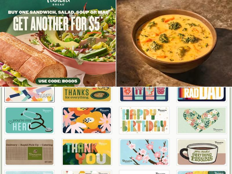 Panera Bread Menu