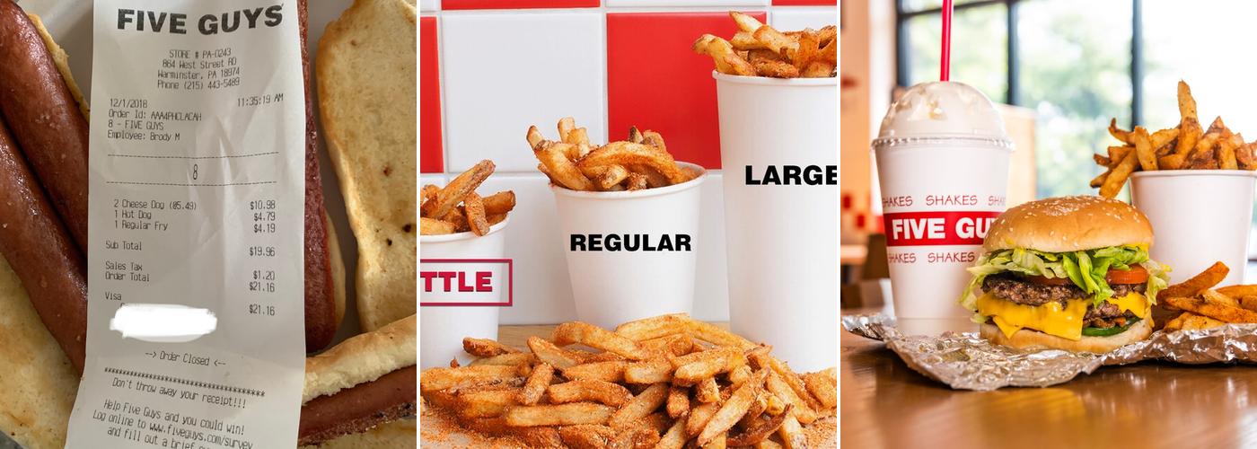 Five Guys Menu