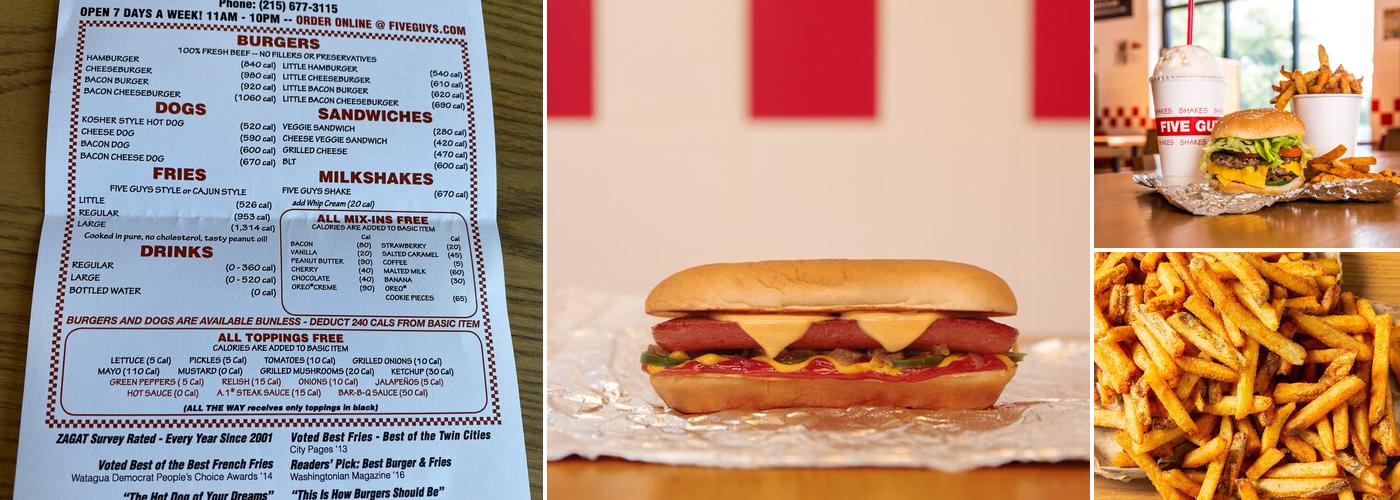 Five Guys Menu