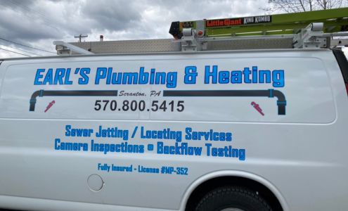 Earl's Plumbing & Heating LLC, Sewer And Drains 276 Main St, Dupont Pennsylvania 18641