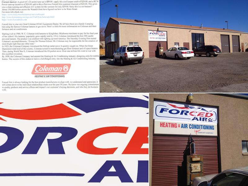 Forced Aire Heating & Air Conditioning