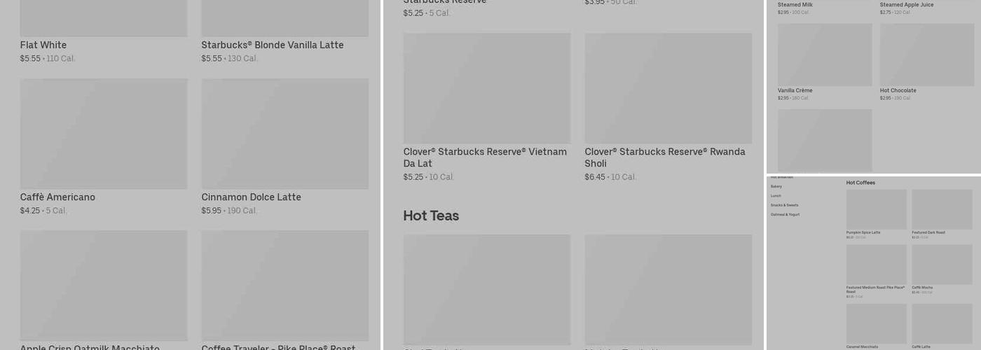 Starbucks Menu
