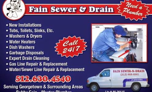 Fain Sewer & Drain 1001 London Ln, Georgetown Texas 78626