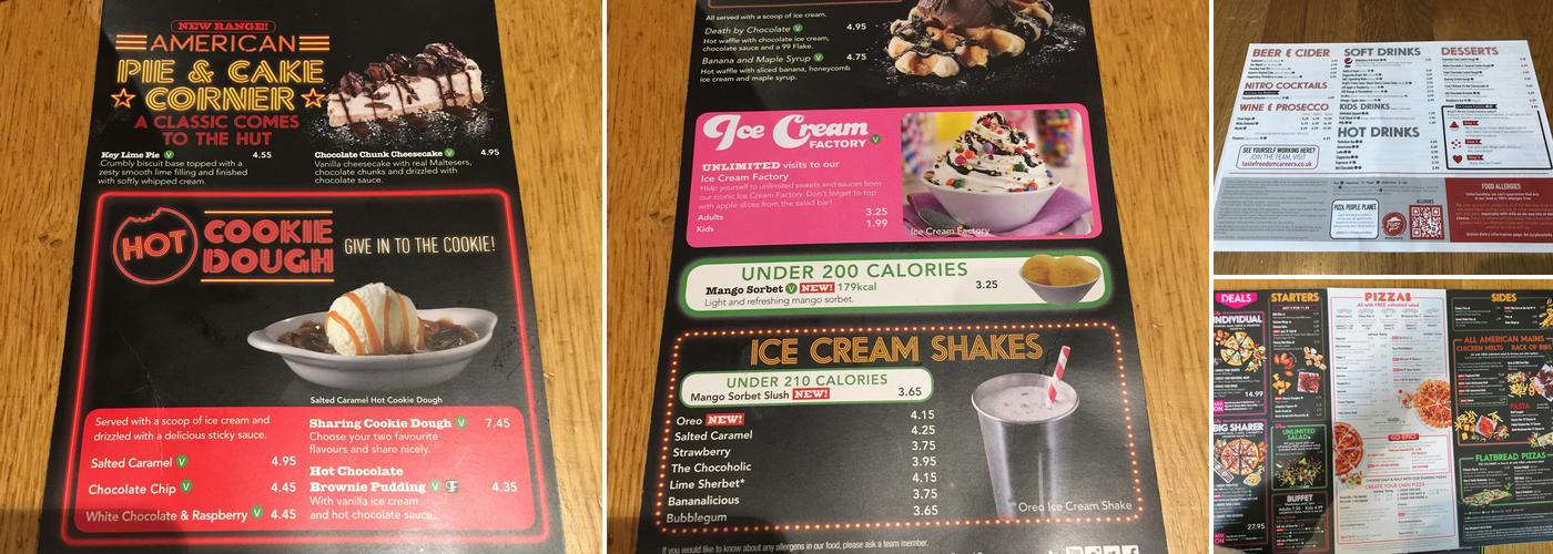Pizza Hut Menu
