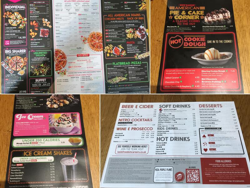 Pizza Hut Menu