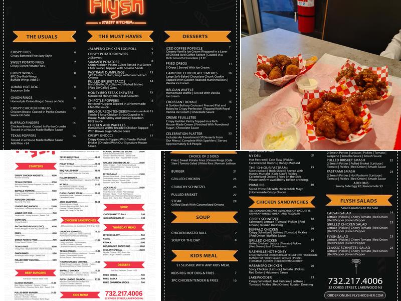 Flysh Menu