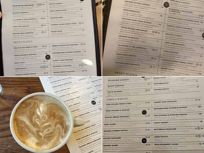 Hope Breakfast Bar - St. Louis Park Menu