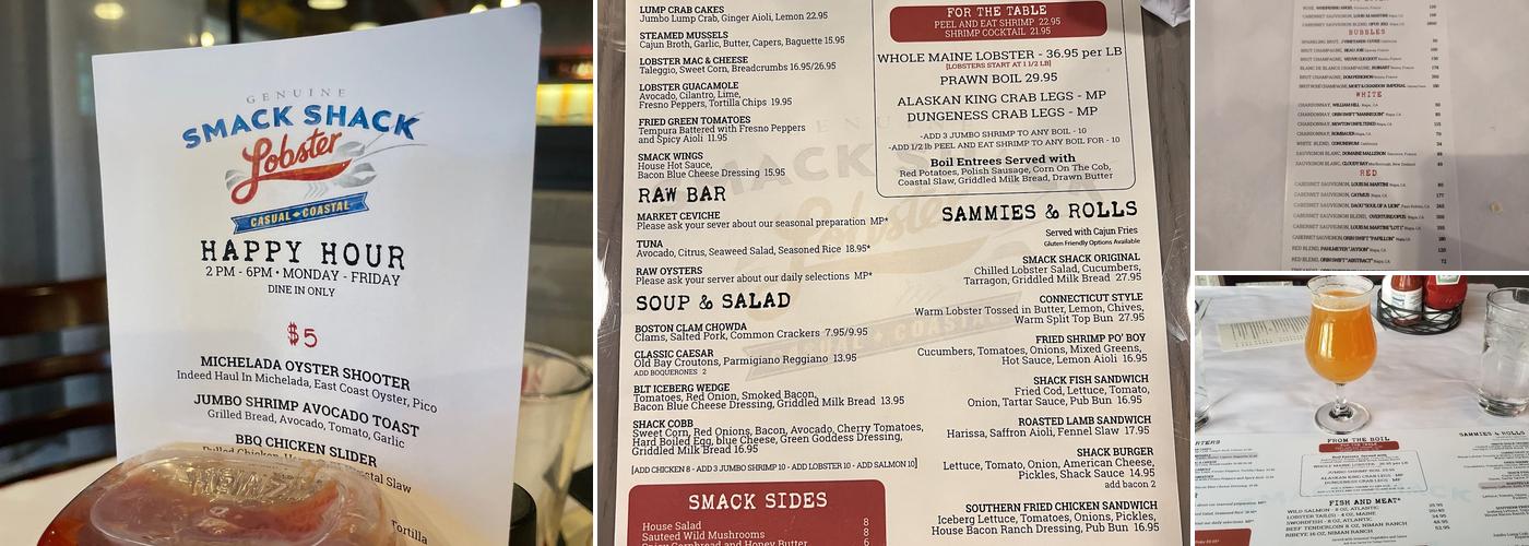 Smack Shack Menu