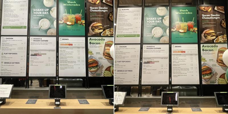 Shake Shack Danbury Menu