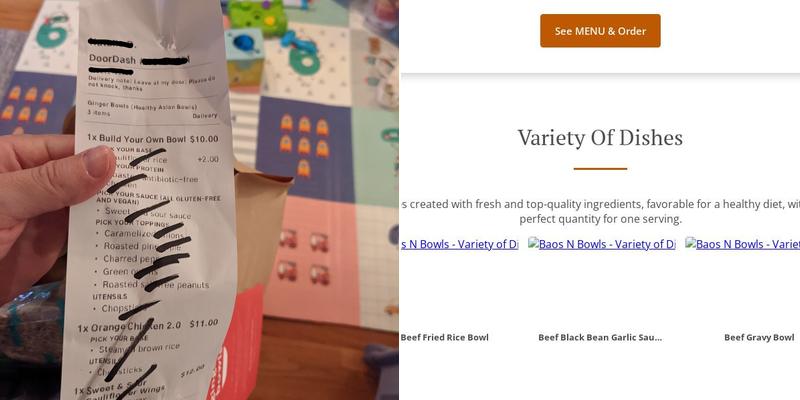 Baos N Bowls Menu