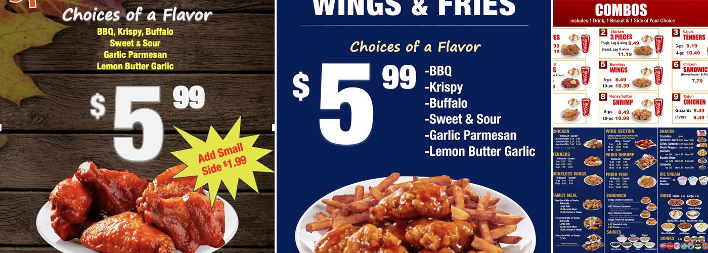 Krispy Krunchy Chicken/Daily Restaurant Menu