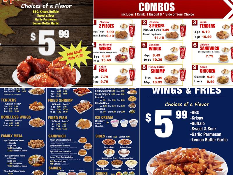 Krispy Krunchy Chicken/Daily Restaurant Menu