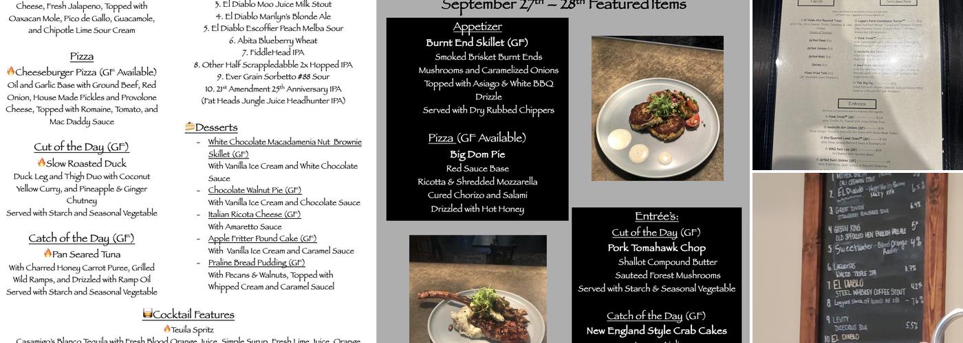 El Diablo Brewing Co. & Wood Fired Kitchen Menu