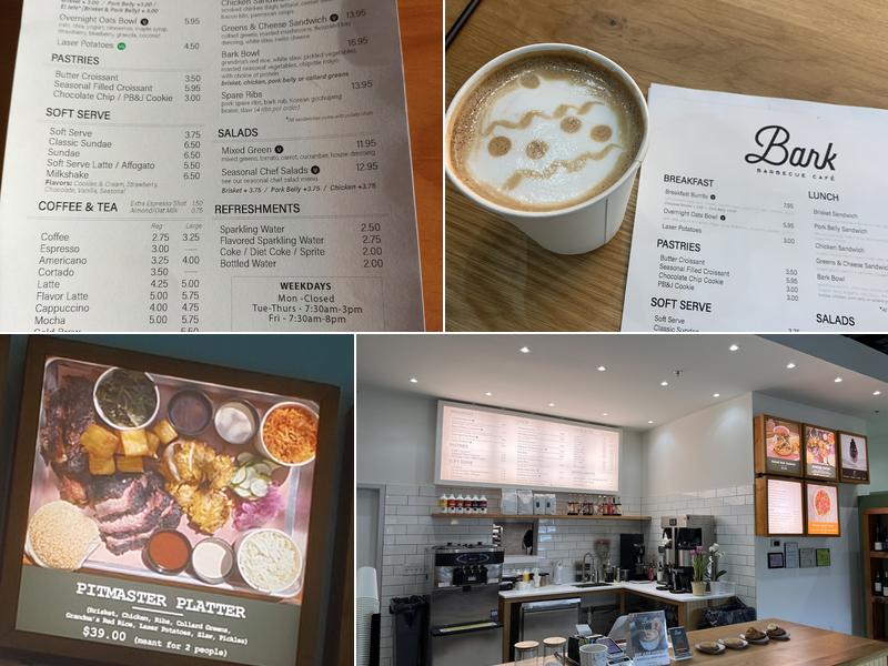 Bark Barbecue Cafe Menu