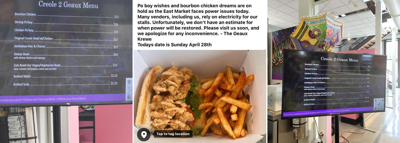 Creole 2 Geaux Express ( East Market) Menu