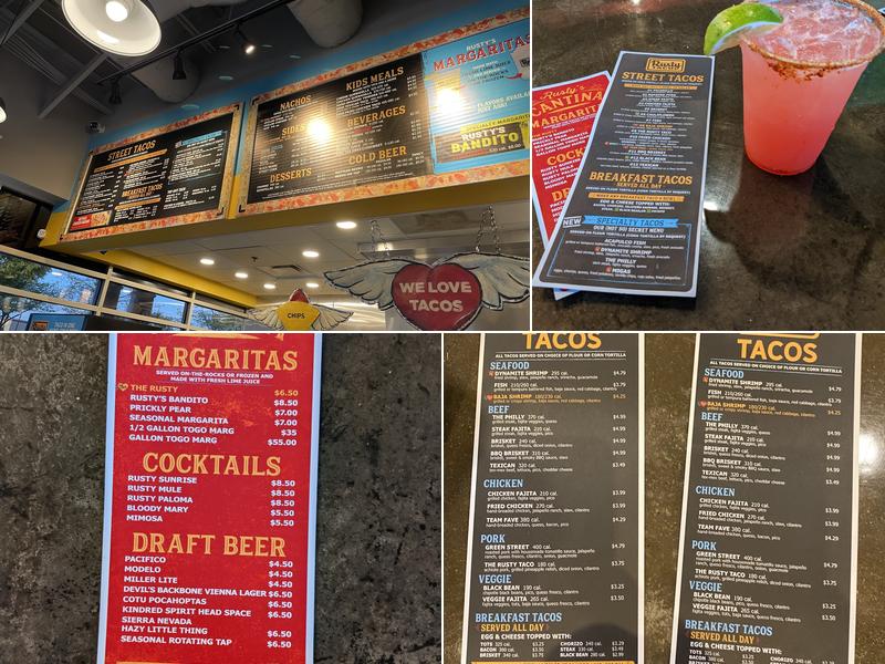 Rusty Taco Menu