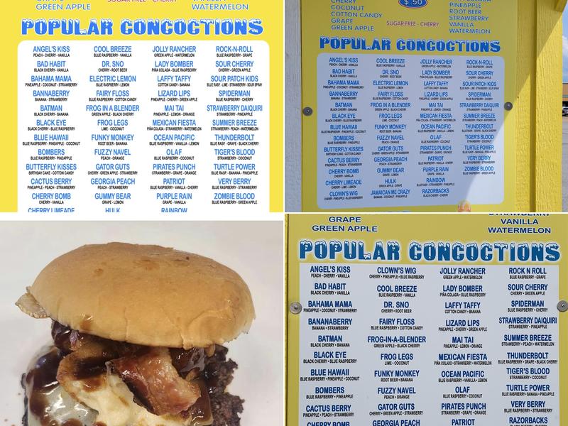 Sno Biz of Mountain Home Menu