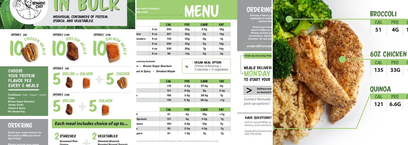 Nomadic Chef LLC Menu