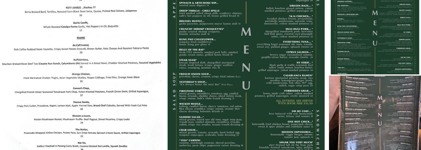 Sabi's Menu