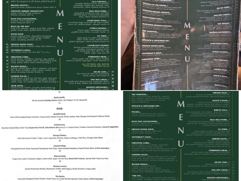 Sabi's Menu