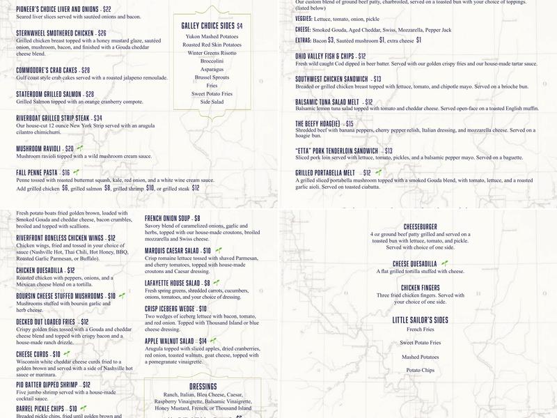 Riverfront Bar & Grill Menu